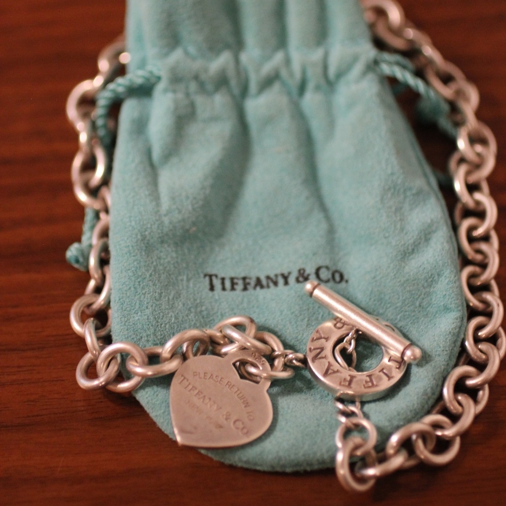 Authentic Tiffany & Co. Heart Toggle Necklace